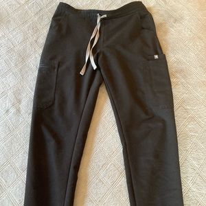 Figs Yola Skinny Scrub Pants Black - XS